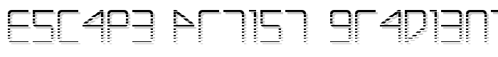 Escape Artist Gradient font